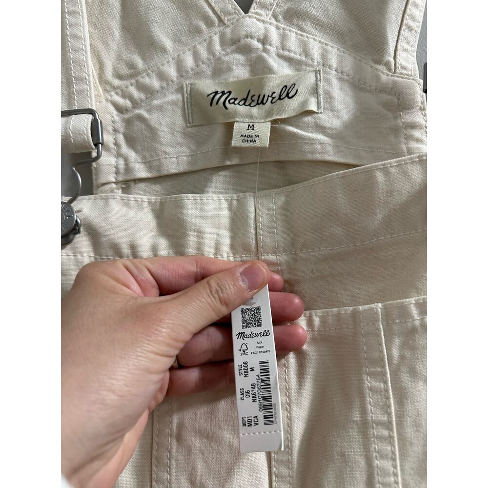 Madewell Garment-Dyed Canvas Overalls in Vintage Canvas Size M - Picture 4 of 7